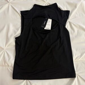 Express Body Contour Compression Black Top NWT